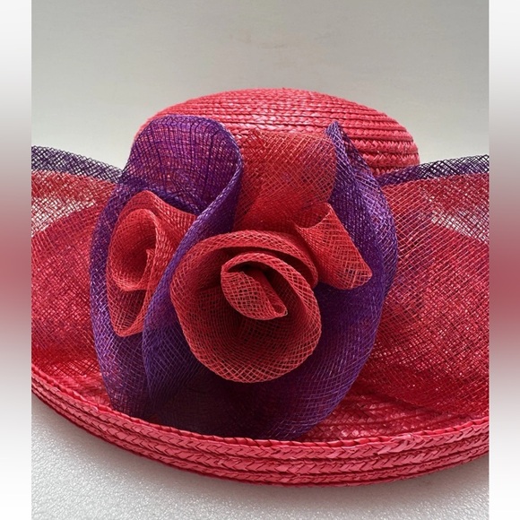 VTG NEW SOMETHING SPECIAL FEDORA HAT WIDE BRIM DERBY PARTY & EMILY ADAMS HAT BOX main image 12